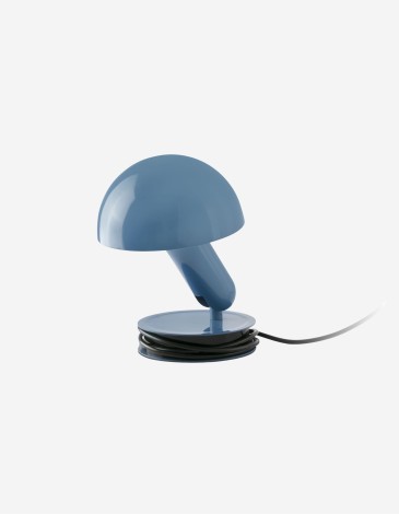 LÁMPARA DE MESA BELA AZUL CON PINZA 1XE27