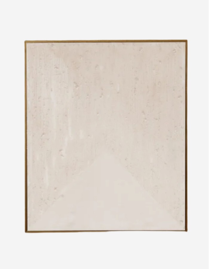 CUADRO BEIGE DECORATIVO CON BASTIDOR DE MADERA 80X