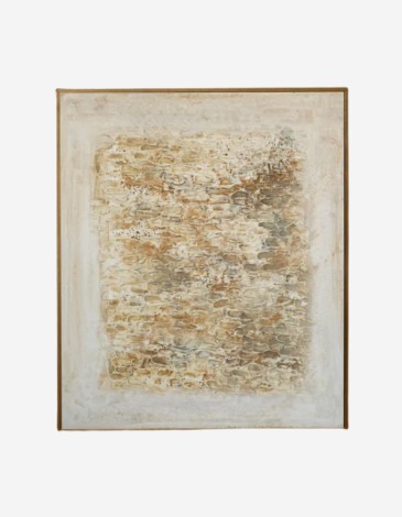 CUADRO BLANCO DECORATIVO CON BASTIDOR DE MADERA RO