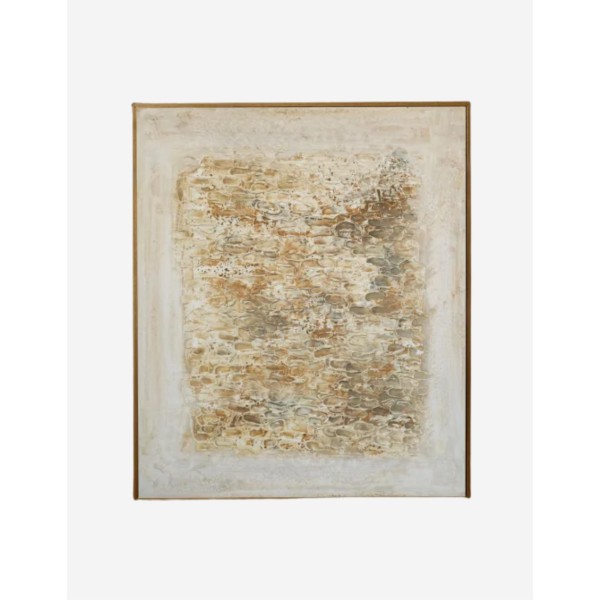 CUADRO BLANCO DECORATIVO CON BASTIDOR DE MADERA RO