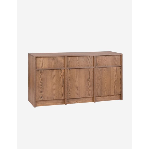 MUEBLE DE BAÑO DE CHAPA DE FRESNO NATURAL EN TONO 
