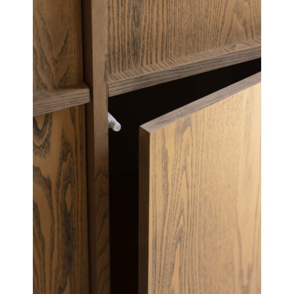 MUEBLE DE BAÑO DE CHAPA DE FRESNO NATURAL EN TONO 