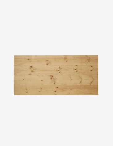 CABECERO DE MADERA MACIZA EN TONO ROBLE MEDIO DE 1
