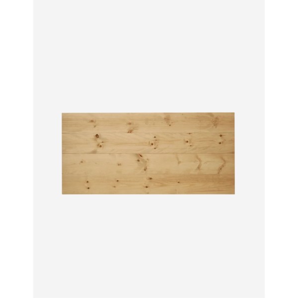 CABECERO DE MADERA MACIZA EN TONO ROBLE MEDIO DE 1