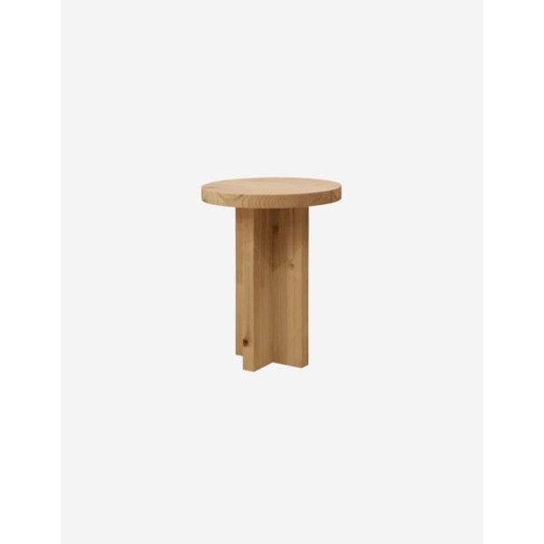 TABURETE DE MADERA MACIZA EN TONO ROBLE MEDIO DE 4