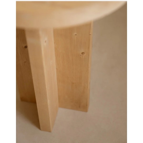 TABURETE DE MADERA MACIZA EN TONO ROBLE MEDIO DE 4