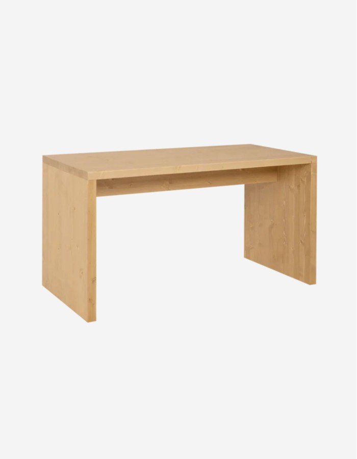 MESA DE ESCRITORIO EN TONO ROBLE MEDIO DE 140CM. 