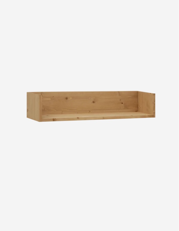 ESTANTERÍA DE MADERA MACIZA TONO ROBLE MEDIO DE 90