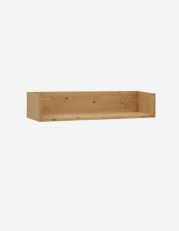ESTANTERÍA DE MADERA MACIZA TONO ROBLE MEDIO DE 90