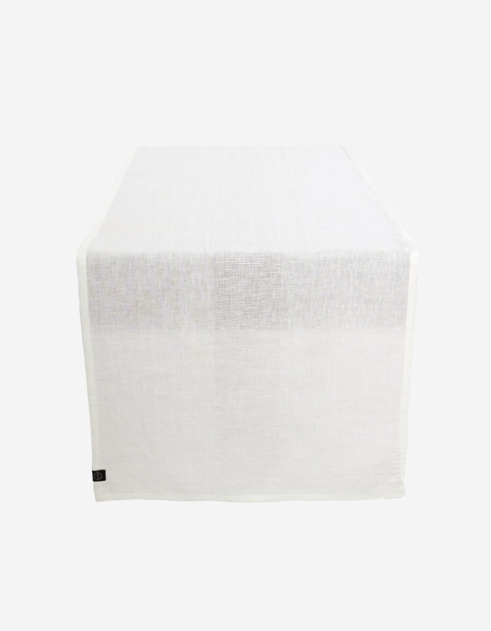 PAÑO DE COCINA DE LINO 48X70 CM EN TONO BLANCO. 