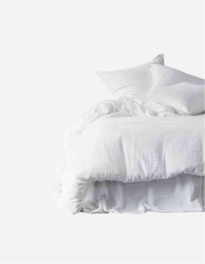 FUNDA NÓRDICA DE ALGODÓN 260X240 CM EN TONO BLANCO