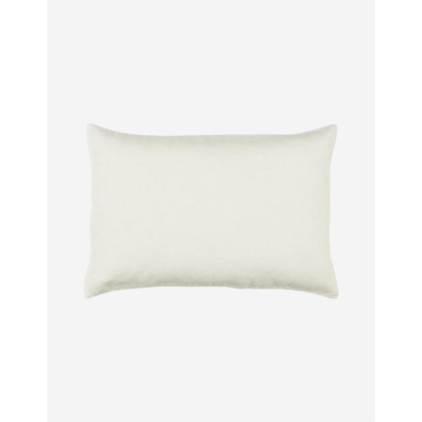 COJÍN DE LINO EN TONO CREMA 40X60CM