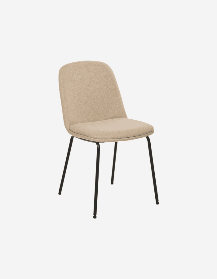 SILLA NEORA CON TELA EN TONO BEIGE