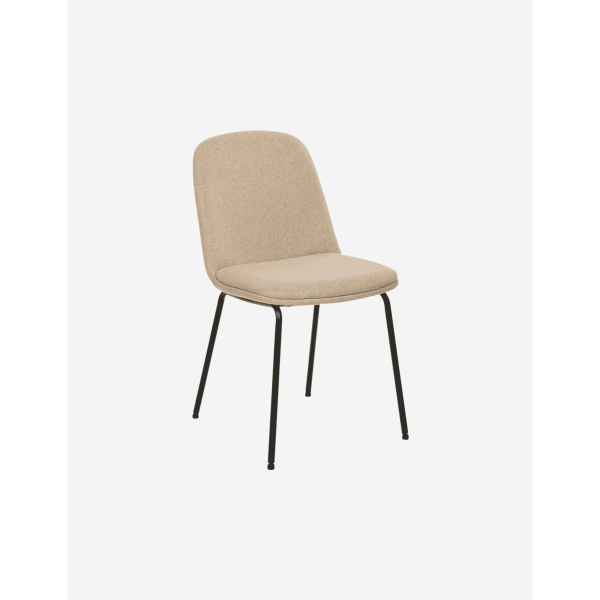 SILLA NEORA CON TELA EN TONO BEIGE