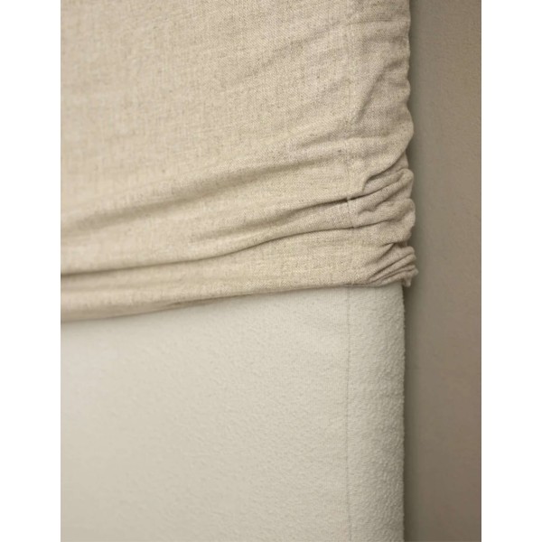 CABECERO TAPIZADO DESENFUNDABLE DE LINO BEIGE 180X
