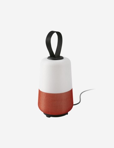 LÁMPARA MUNA PORTATIL BLANCO/NARANJA 