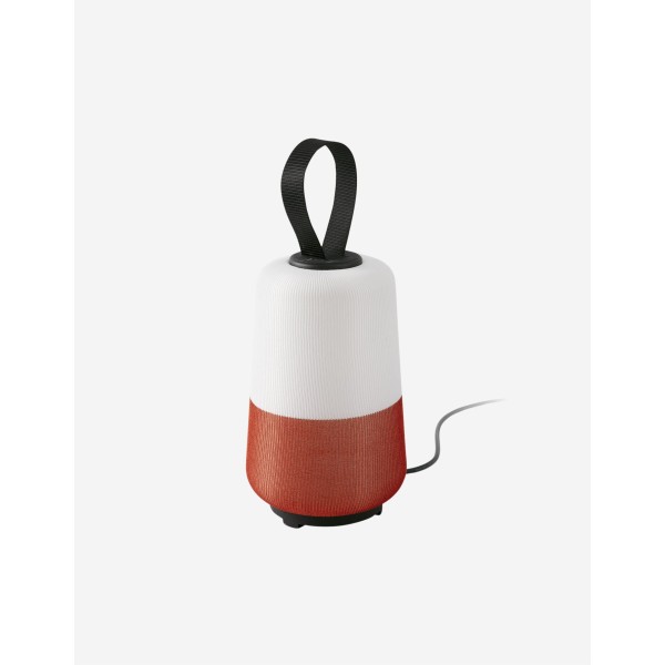 LÁMPARA MUNA PORTATIL BLANCO/NARANJA 