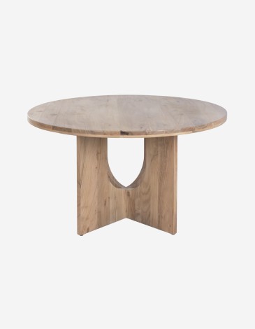 MESA REDONDA DE COMEDOR DE ACACIA 130CM