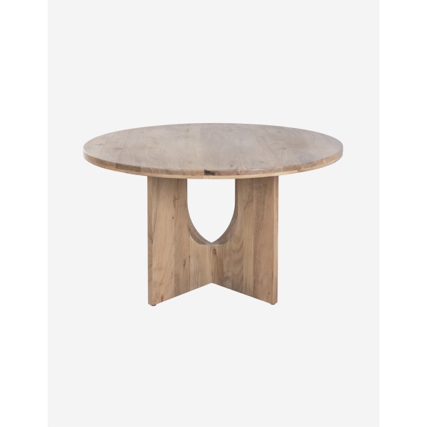 MESA REDONDA DE COMEDOR DE ACACIA 130CM
