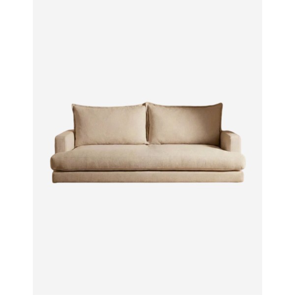 SOFÁ RECTO TONO BEIGE DE 215X105CM