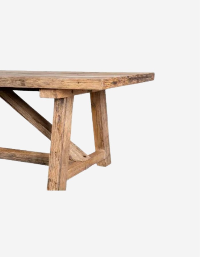 MESA MADERA RECICLADA 300X100X76