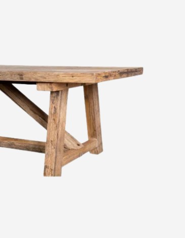 MESA MADERA RECICLADA 300X100X76