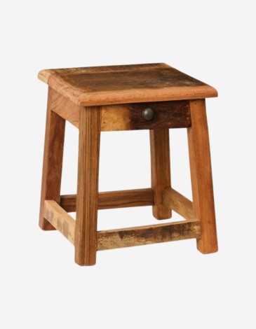 TABURETE MINI CON PEQUEÑO CAJÓN
