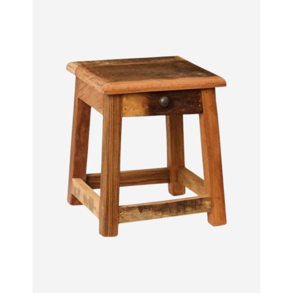 TABURETE MINI CON PEQUEÑO CAJÓN