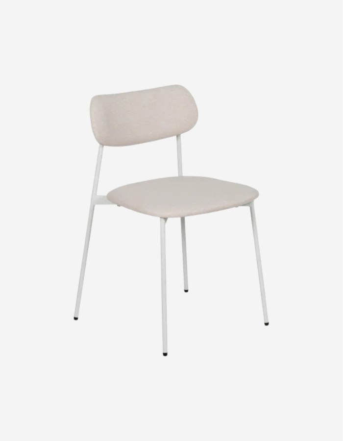 SILLA CREMA TEJIDO-METAL CONTRACT 