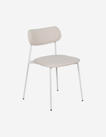 SILLA CREMA TEJIDO-METAL CONTRACT 