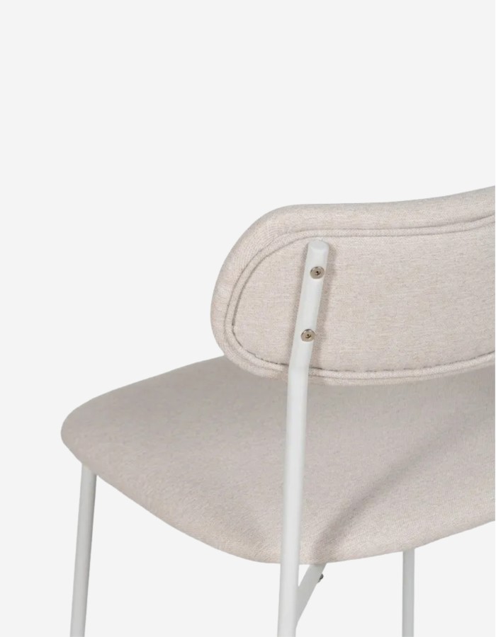 SILLA CREMA TEJIDO-METAL CONTRACT 