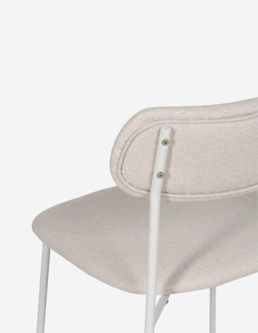 SILLA CREMA TEJIDO-METAL CONTRACT 
