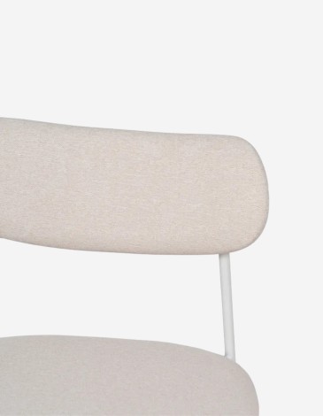 SILLA CREMA TEJIDO-METAL CONTRACT 
