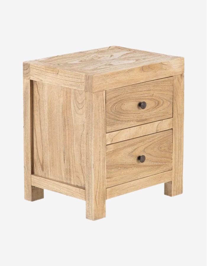 CONSOLA NATURAL DE MADERA DE MANGO 90X30X80 CM MAC