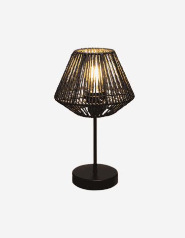LÁMPARA "JILY" NEGRA H34CM