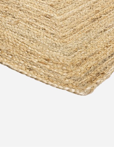 ALFOMBRA DE YUTE NATURAL 160 X 230