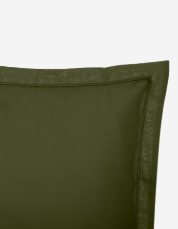 FUNDA DE ALMOHADA 63X63 VERDE CAQUI