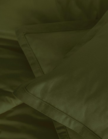 FUNDA DE ALMOHADA 63X63 VERDE CAQUI