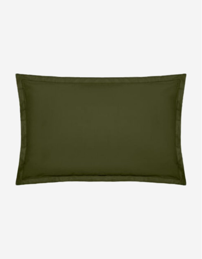 FUNDA DE ALMOHADA 50X70 VERDE CAQUI