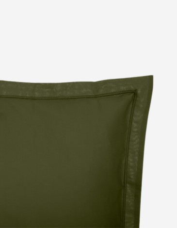 FUNDA DE ALMOHADA 50X70 VERDE CAQUI
