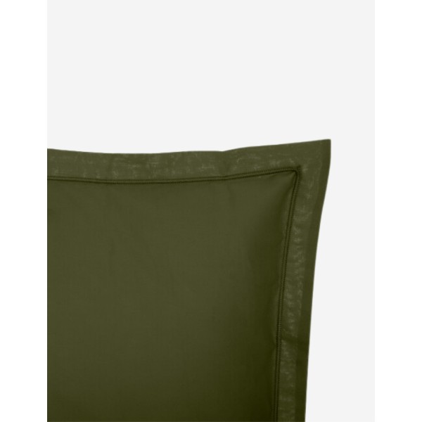 FUNDA DE ALMOHADA 50X70 VERDE CAQUI